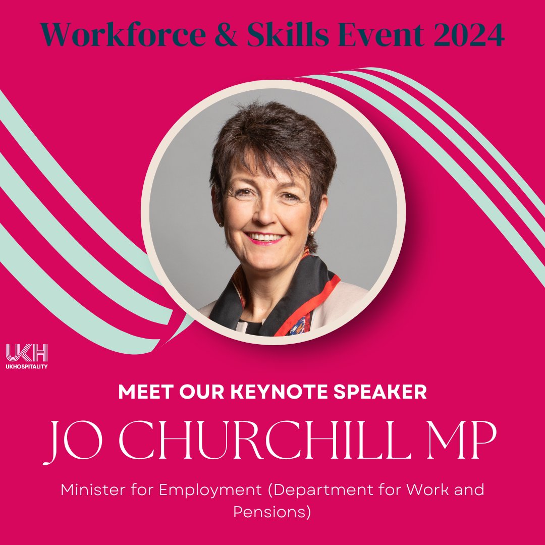 UKHofficial's tweet photo. We're pleased to announce Employment Minister, @Jochurchill_MP to our Workforce &amp; Skills Event lineup!

With the workforce about to dramatically change in the next few years, we've got a jam-packed agenda to give you the inside track.

Get your tickets! https://t.co/EJQaGC7vUy https://t.co/kNaQ5jDjwo