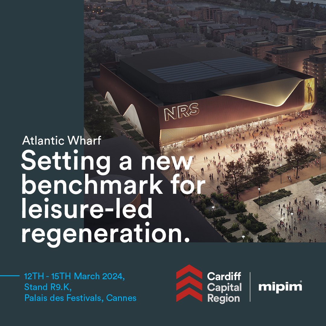 Cardiff Capital Region's Atlantic Wharf project is redefining leisure-led #regeneration. 

Soon to be home to a 15,000-capacity #LiveNation #arena, new #homes and #commercial spaces, the project sets a new benchmark for #entertainment in the region.

ccrmipim.wales