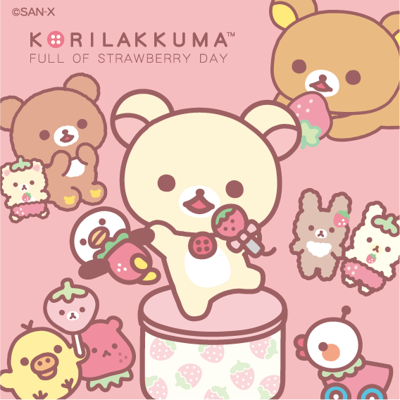 rilakkuma_gyr's tweet photo. 🍓ストーリー紹介🍓
コリラックマはいちごが大好き。
今日はなぜだか朝からいちごに囲まれてしあわせ気分♪
どうやらコリラックマのために、リラックマたちがサプライズをしてくれていたみたい。
もっといちごが大好きになったコリラックマなのでした。
#コリラックマのいちごないちにち https://t.co/8VsPVQqURP