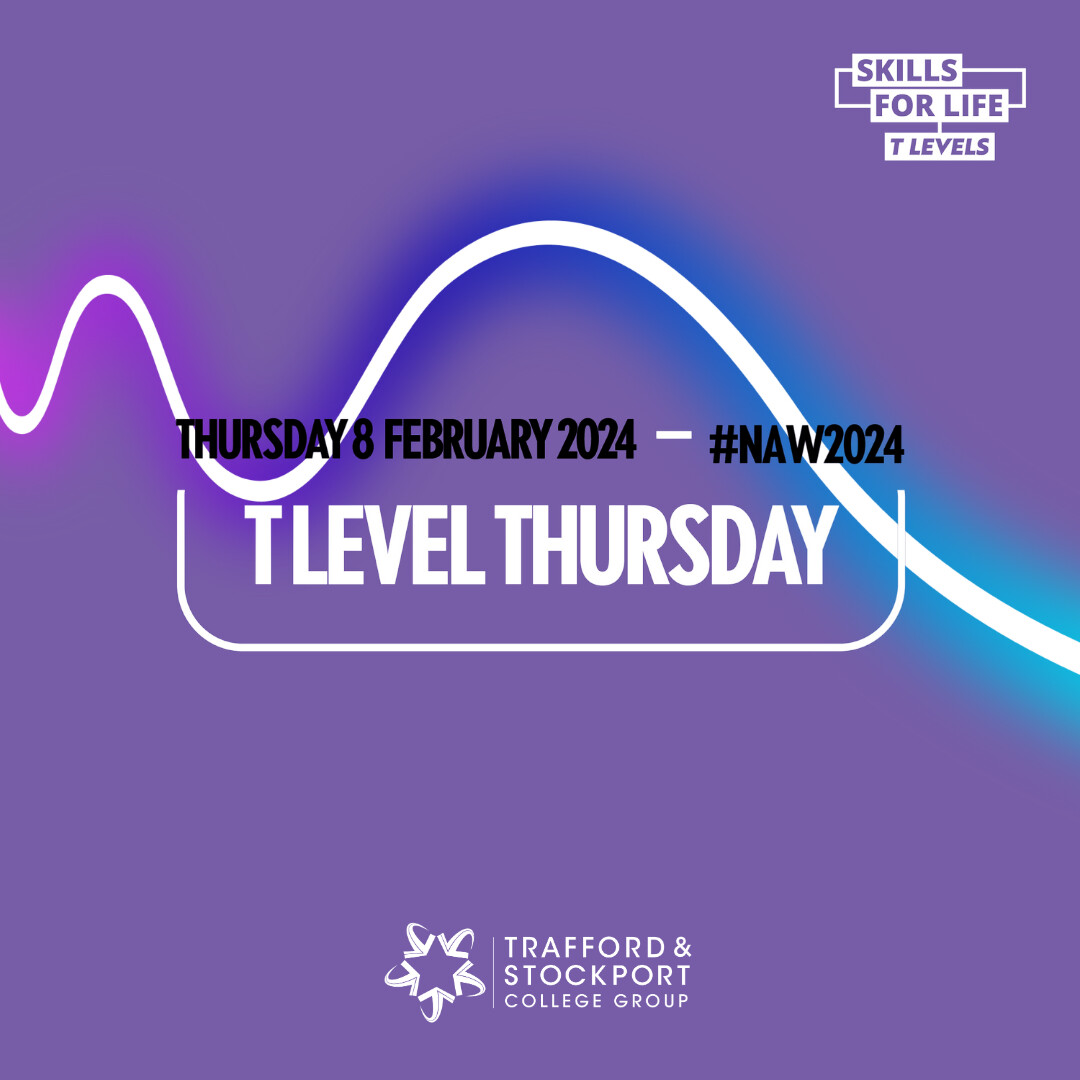 👏It's T Level Thursday! Guess what we'll be celebrating today?... Yep, T Levels! 👀Keep your eyes peeled for more information on this fantastic way to learn! #NAW2024 #SkillsForLife #tlevels #apprenticeship #todaystheday