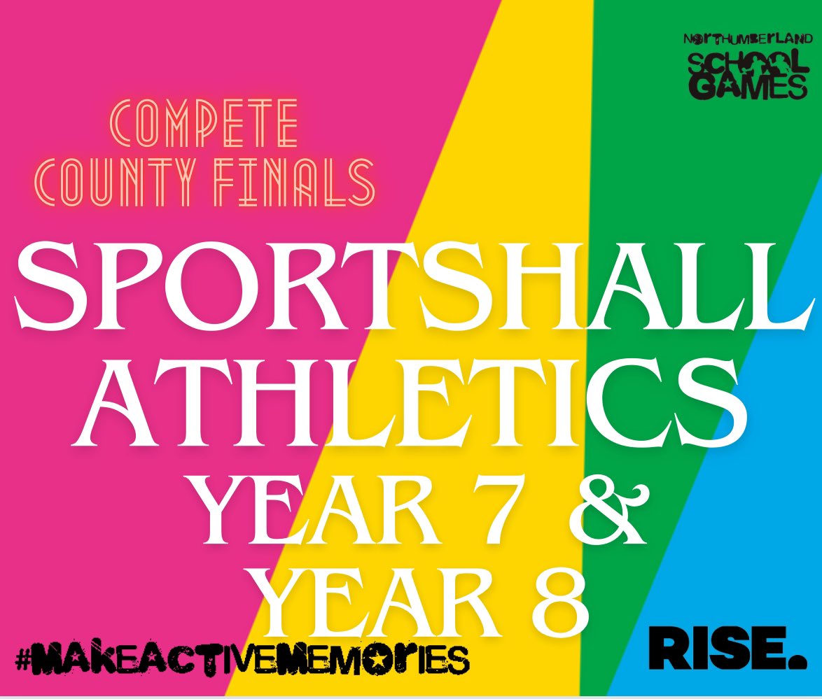 Today winning teams from all 6 areas of Northumberland will come together to compete in Sportshall Athletics event aiming to become county champions! 

Good Luck to all schools! 

#makeactivememories 
@RiseNorthEast1 <a href="/YourSchoolGames/">School Games</a>