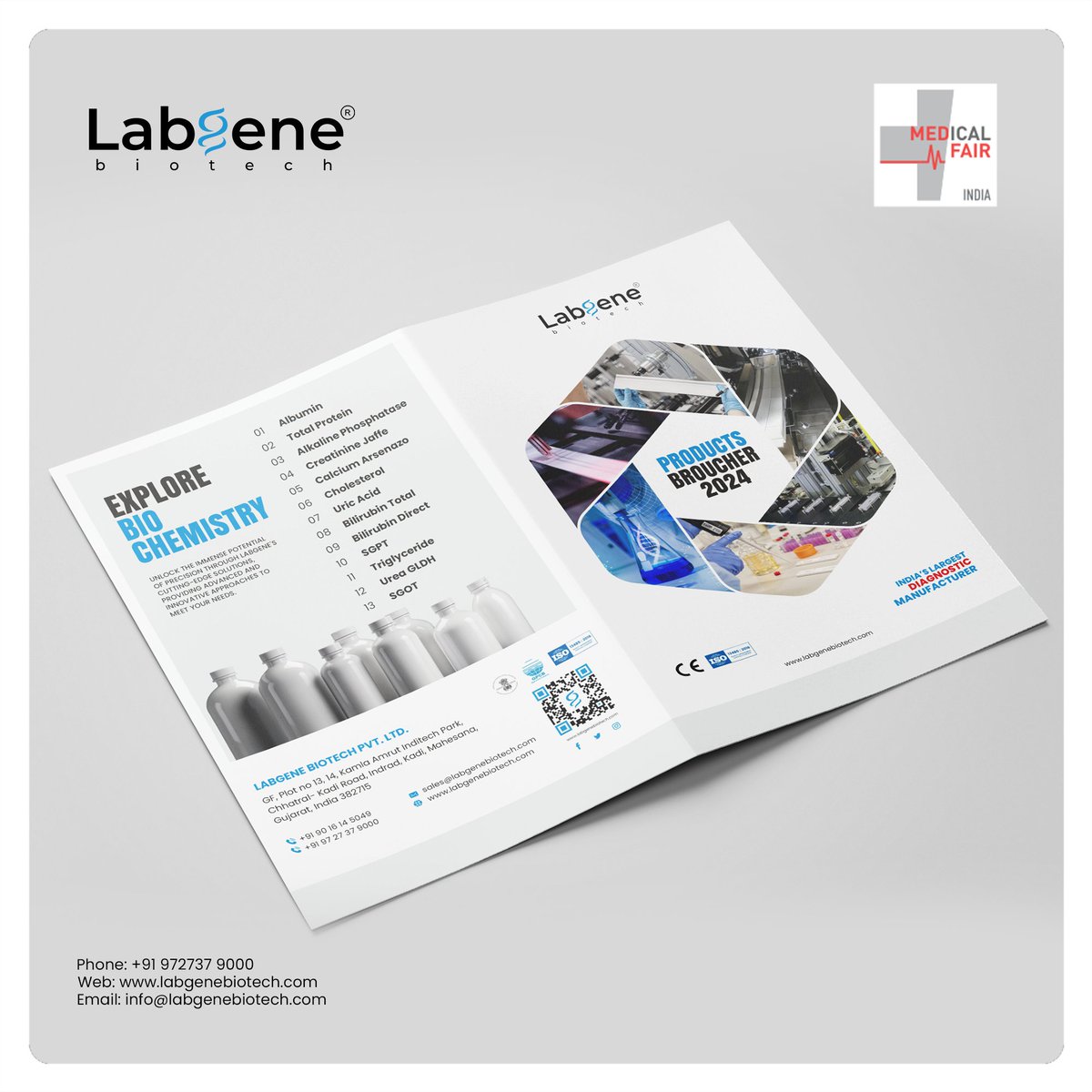 labgenebiotech's tweet image. 🎉 Exciting news! We're gearing up to attend the #medicalfair2024 in Mumbai! Join us at Booth No. H73 in #BombayExhibitionCenter from March 13th to 15th. 🏥 Don't miss out on this opportunity to explore cutting-edge medical innovations! #medicalfair2024 #mumbai  #labgenebiotech