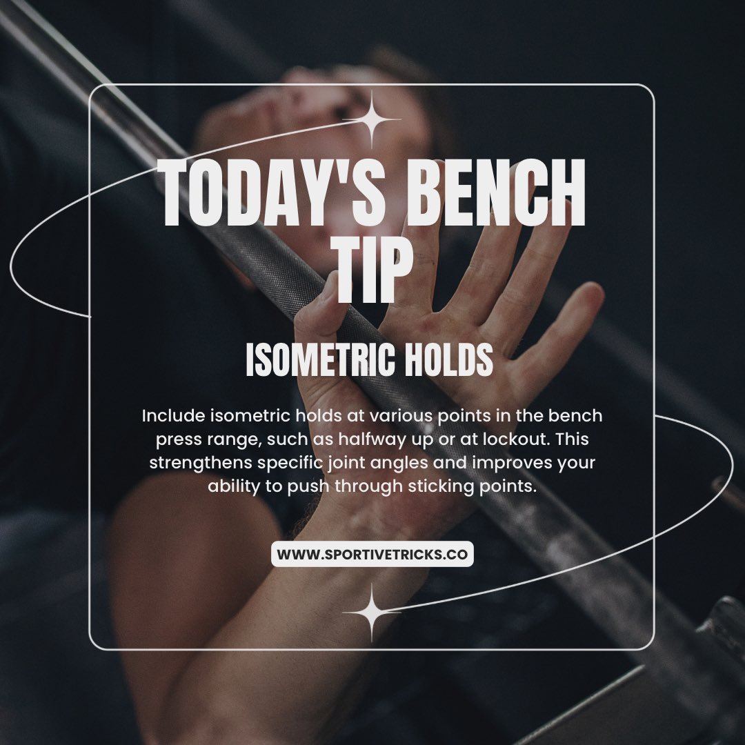 SportiveTrick's tweet image. #trainingtips #strengthtips #strengthcoach #benchpress #powerlifting