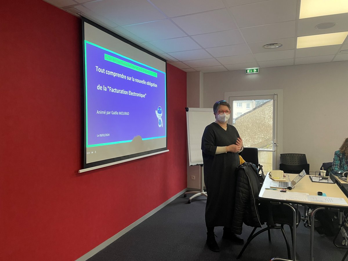 OECPaysdeLoire's tweet image. #Facturation #électronique 💻

📅 C&apos;est parti pour la session de #sensibilisation à la facturation électronique animée par Gaëlle MOURAD, Présidente de la Commission Numérique à OEC PDL.

Une vingtaine d&apos;Experts-Comptables et collaborateurs sont présents au CEECCARA à Angers !