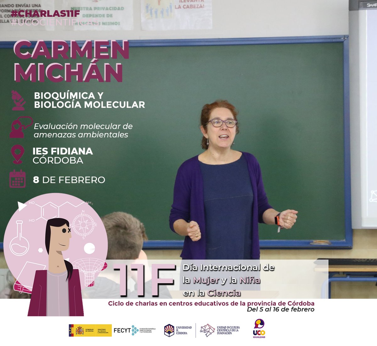 UCCi Córdoba (@cordobaciencia) on Twitter photo #Charlas11F | 4ª sesión✨
👩🔬Isabel Trujillo <a href="/ucolivo/">Grupo UCOLIVO</a> habla en <a href="/iesfidiana/">iesfidiana</a> del banco que alberga los genes de los olivos del mundo
👩🔬<a href="/LuciaGuerreroGa/">Lucía Guerrero Gallardo</a> en <a href="/CeipColon/">Ceip Colón (Córdoba)</a> de fertilizantes orgánicos que cuiden del planeta
👩🔬<a href="/CarmenMichan/">Carmen Michan</a> en <a href="/iesfidiana/">iesfidiana</a> sobre evaluación de contaminantes #Charlas11F | 4ª sesión✨
👩🔬Isabel Trujillo <a href="/ucolivo/">Grupo UCOLIVO</a> habla en <a href="/iesfidiana/">iesfidiana</a> del banco que alberga los genes de los olivos del mundo
👩🔬<a href="/LuciaGuerreroGa/">Lucía Guerrero Gallardo</a> en <a href="/CeipColon/">Ceip Colón (Córdoba)</a> de fertilizantes orgánicos que cuiden del planeta
👩🔬<a href="/CarmenMichan/">Carmen Michan</a> en <a href="/iesfidiana/">iesfidiana</a> sobre evaluación de contaminantes