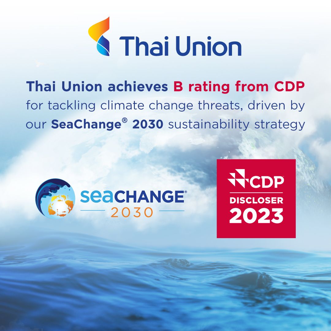 Thai Union achieves B rating from global environmental disclosure non-profit CDP for tackling climate change threats, driven by SeaChange® 2030 sustainability strategy. To read more: thaiunion.com/en/newsroom/pr…