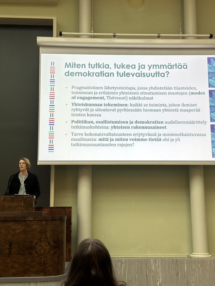 Yhteiskunnan tekemisen politiikka: miten ymmärtää yhteistä moniarvoisessa yksilöiden ajassa @EevaLuhtakallio #aitu2024 <a href="/EduSciHelsinki/">Faculty of Educational Sciences, Univ. of Helsinki</a>