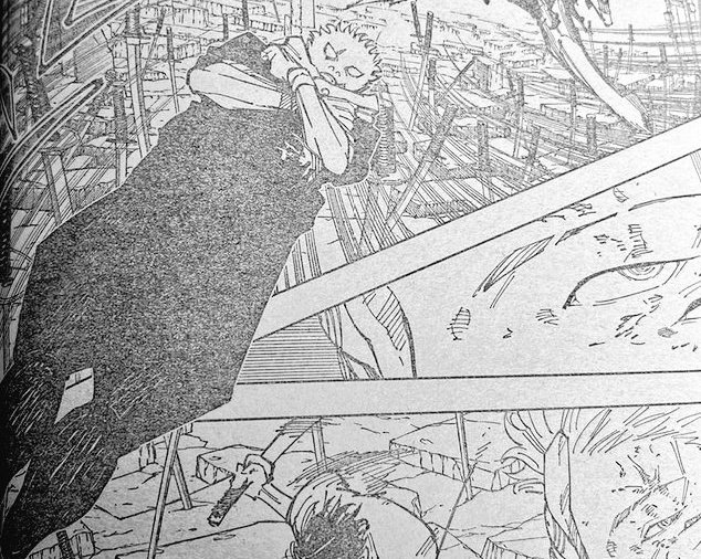 Ragnar_AY's tweet photo. Sukuna tanked Yuta's sword attack but was left Shook from Yuuji's attack

Yuuji disrupted the sync between Sukuna soul and Megumi's body trying to get Megumi Out

Yuuji Itadori is carving his name along the top sorcerers of this era, He is the MC The GOAT #JJK250 #JJKSpoiler https://t.co/1kBuuTtUJS