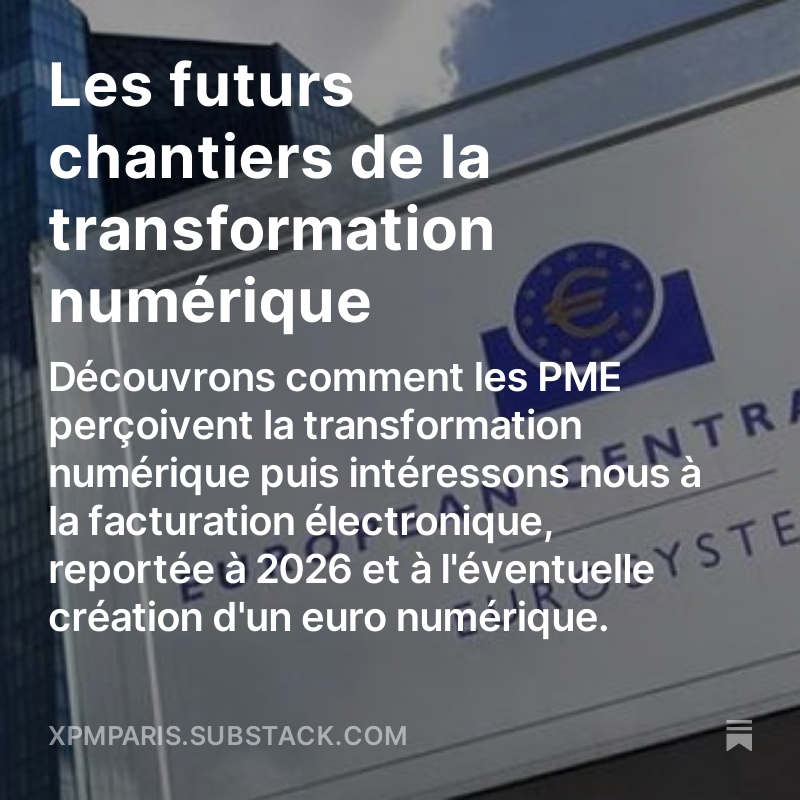 Les futurs chantiers de la #transformationnumérique

À découvrir dans notre newsletter #impactdigital #xpm #managementdetransition

open.substack.com/pub/xpmparis/p…