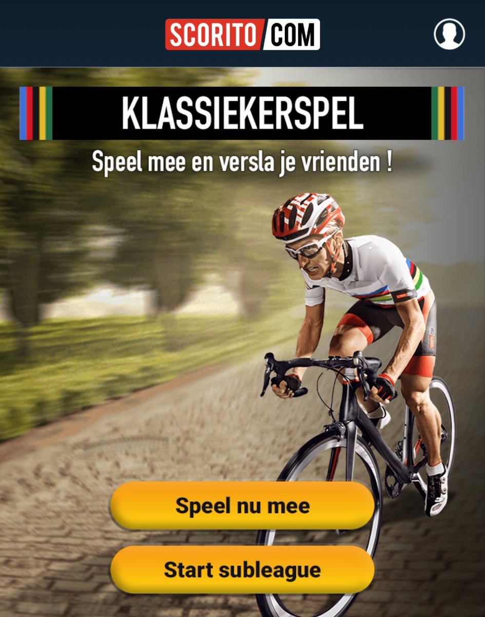 Nu is het wielerjaar 2024 pas écht begonnen! Succes allemaal!
#Scorito #Klassiekerspel