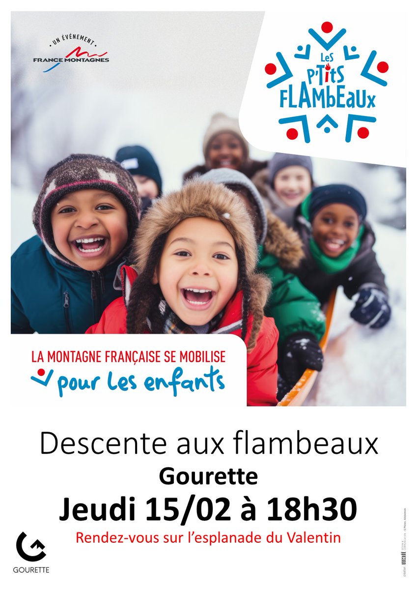 Opération "Les p'tits flambeaux" la montagne se mobilise esf.net/lesptitsflambe…… #gourette #esf