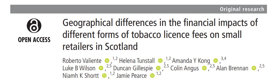 Jamie Pearce (@jamie0pearce) on Twitter photo New <a href="/SPECTRUMRes/">SPECTRUM Research Consortium</a> work in <a href="/TC_BMJ/">Tobacco Control</a> considers introduction of Scottish tobacco licence scheme to disincentivise tobacco sales products, how may reduce availability, & spatial differences in impacts <a href="/robervalborox/">Roberto Valiente</a> <a href="/VictimOfMaths/">Colin Angus</a> <a href="/AmandaYKong/">Amanda Kong</a> <a href="/SARG_SCHARR/">SARG - SCHARR</a>
doi.org/10.1136/tc-202… New <a href="/SPECTRUMRes/">SPECTRUM Research Consortium</a> work in <a href="/TC_BMJ/">Tobacco Control</a> considers introduction of Scottish tobacco licence scheme to disincentivise tobacco sales products, how may reduce availability, & spatial differences in impacts <a href="/robervalborox/">Roberto Valiente</a> <a href="/VictimOfMaths/">Colin Angus</a> <a href="/AmandaYKong/">Amanda Kong</a> <a href="/SARG_SCHARR/">SARG - SCHARR</a>
doi.org/10.1136/tc-202…