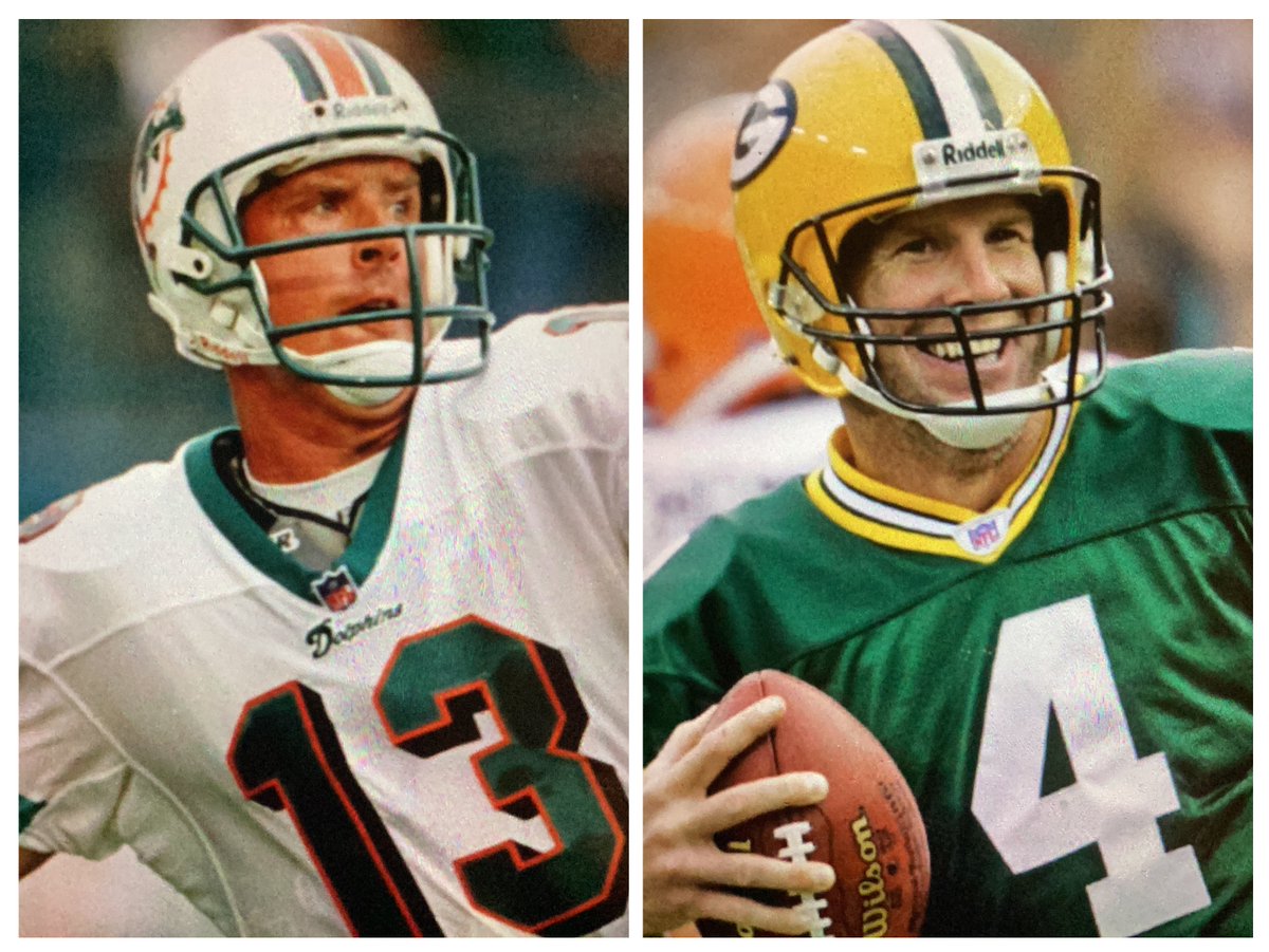 At their best, who do YOU think was best: Dan Marino or Brett Favre?🧐🔥 Retweet Appreciated!🤩 #NFLPlayoffs #NFLTwitter