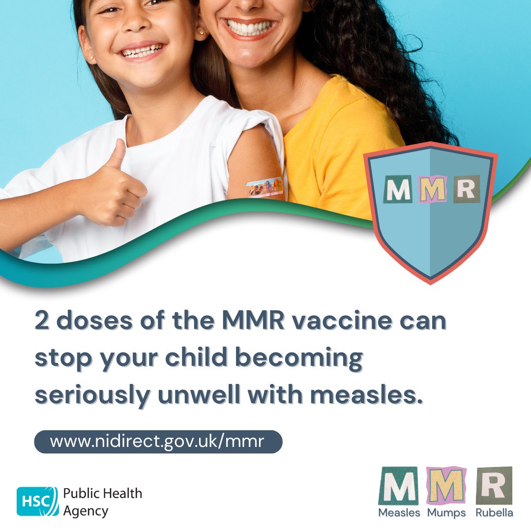 #MMRcatchup Any children or young people who missed getting the vaccine first time around will have the opportunity to receive it now. Find out more at nidirect.gov.uk/mmr or see pha.site/mmr-catch-up