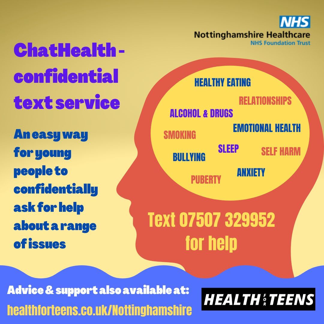 ChatHealth is a safe & easy for you to speak to a qualified health professional. Just send a message.
Discreet and quick. It only takes one message to start making a difference. Text 07507 329952.
For more info visit: buff.ly/3Oqo6TK
#ChildrensMentalHealthWeek #cmhw2024