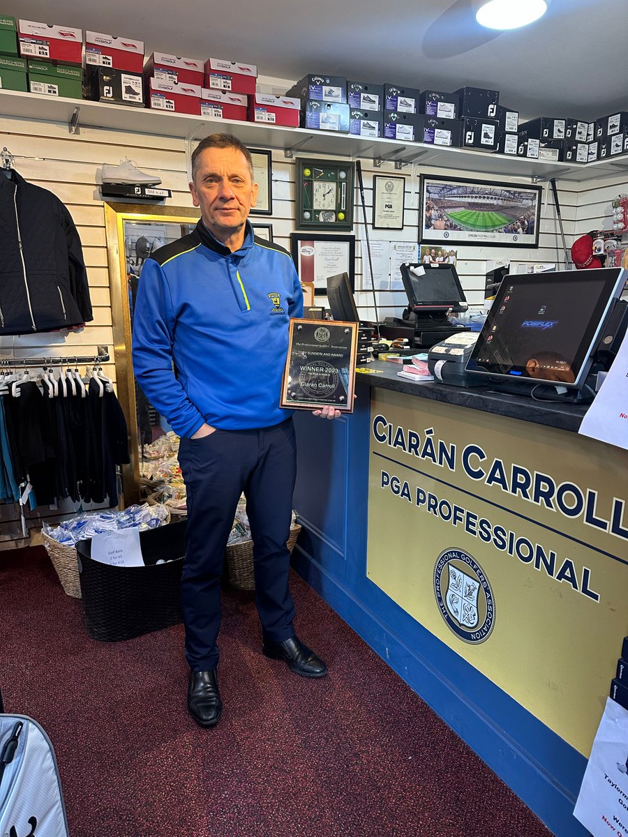 Congratulations to Ciaran Carroll Head PGA Professional @GCAshbourne for winning The Toby Sunderland Award, which recognised his involvement of working with individuals with learning and physical disabilities in the Ashbourne community. Full story below👇 pga.info/news/ciaran-ca…