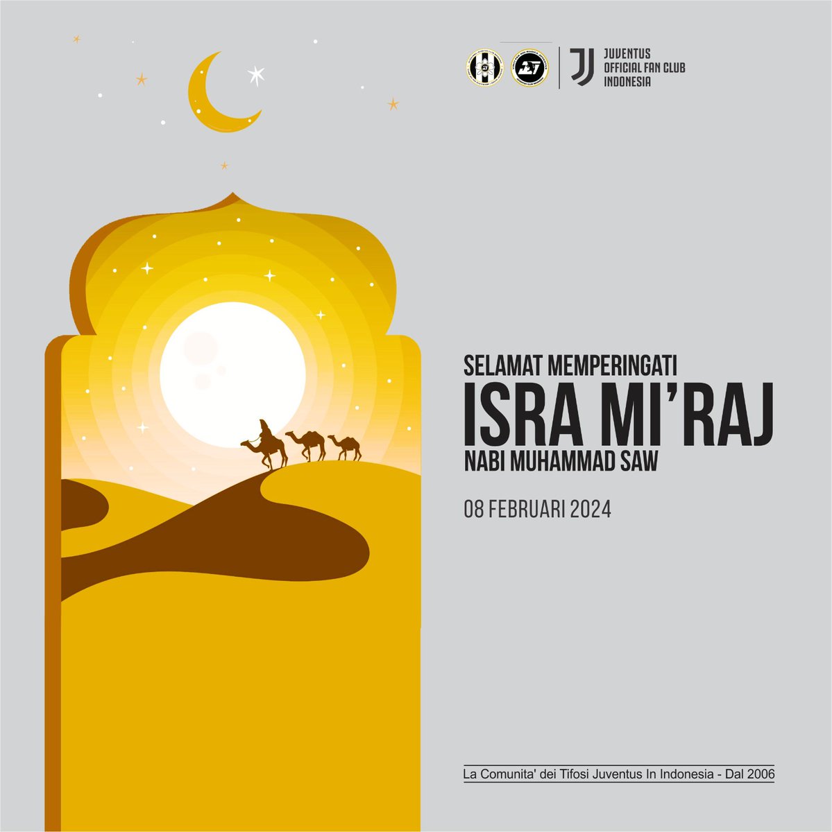 Selamat memperingati Isra' Mi'raj. ✨

Semoga Isra' Mi'raj menjadi pengingat agar kita senantiasa meningkatkan ketakwaan dan keimanan. Aamiin.

#isramiraj #jcindonesia #juventusclubindonesia #jofcindonesia #juventiniindonesia
#juvedonnaindonesia