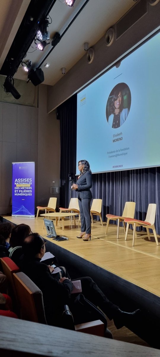 "Seulement 17% de femmes dans le numérique. Qu'est ce qui fait qu'on ne passe pas à l'échelle ?"
Toutes les filles rêvent de faire un monde meilleur. #FEMNUM24 <a href="/1ElisaMoreno/">Élisabeth Moreno</a>