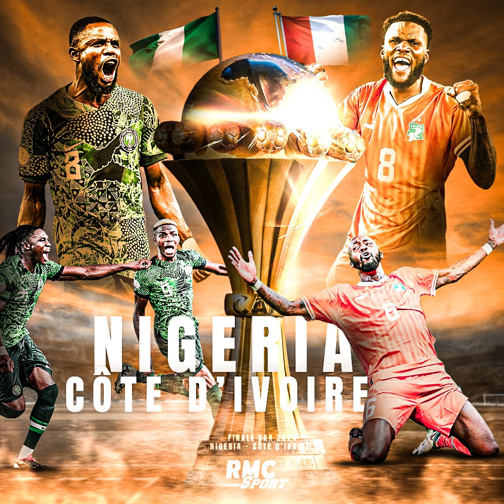 Côte d'Ivoire / Nigeria sur beIN SPORTS 1 en finale de la CAN. Commentaires : @Julienchaps et @RobertMalm @truilletgui en itw bord terrain. En direct d'Abidjan : @Vanessalemoigne et @BenMoukandjo pour émission CLUB CAN en bord terrain.