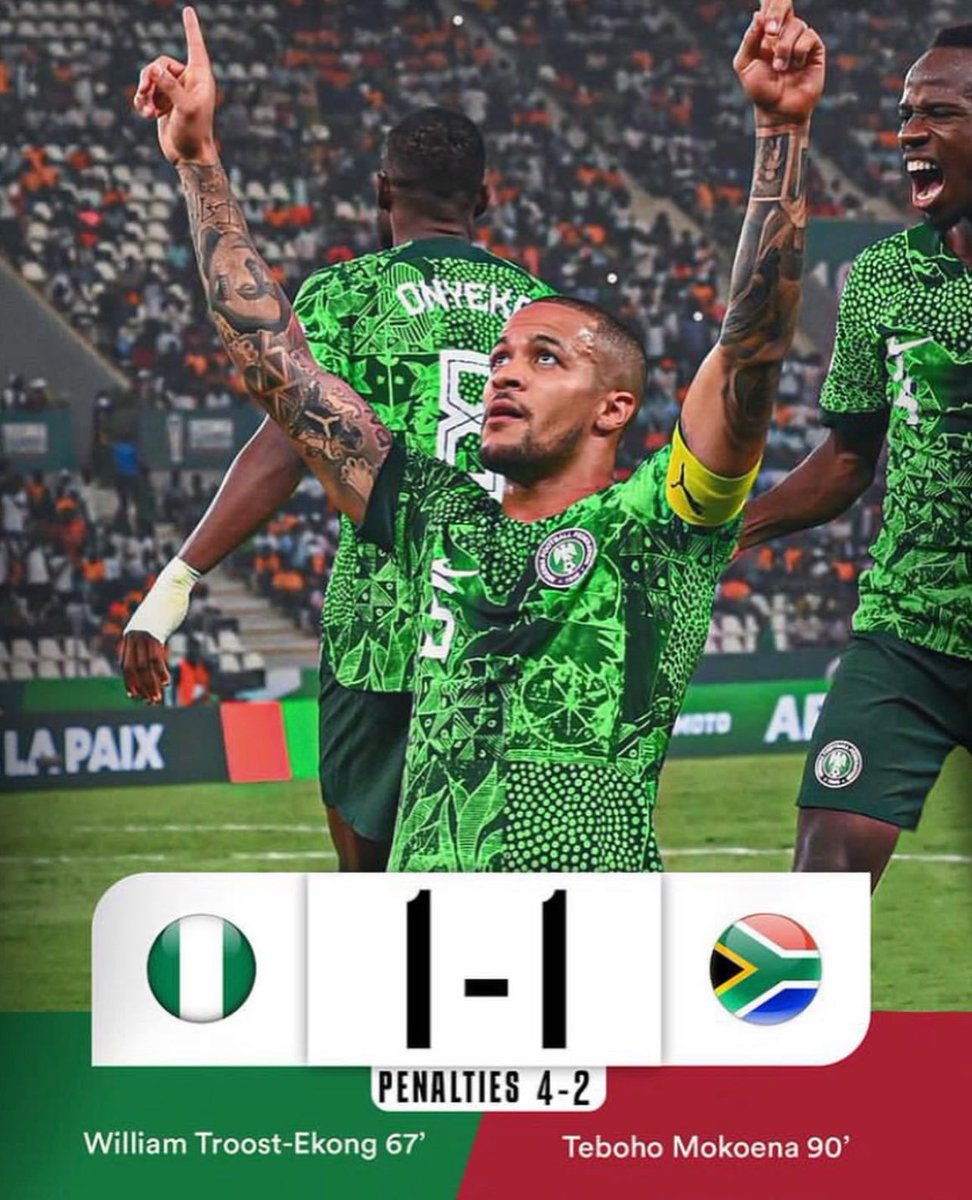 No Limits Nigeria Initiative🇳🇬 (@nolimitsng) on Twitter photo Congratulations <a href="/NGSuperEagles/">🇳🇬 Super Eagles</a> 🎉. We are bringing the trophy home🇳🇬🇳🇬🎯
#NoLimitsNigeria🇳🇬 Congratulations <a href="/NGSuperEagles/">🇳🇬 Super Eagles</a> 🎉. We are bringing the trophy home🇳🇬🇳🇬🎯
#NoLimitsNigeria🇳🇬