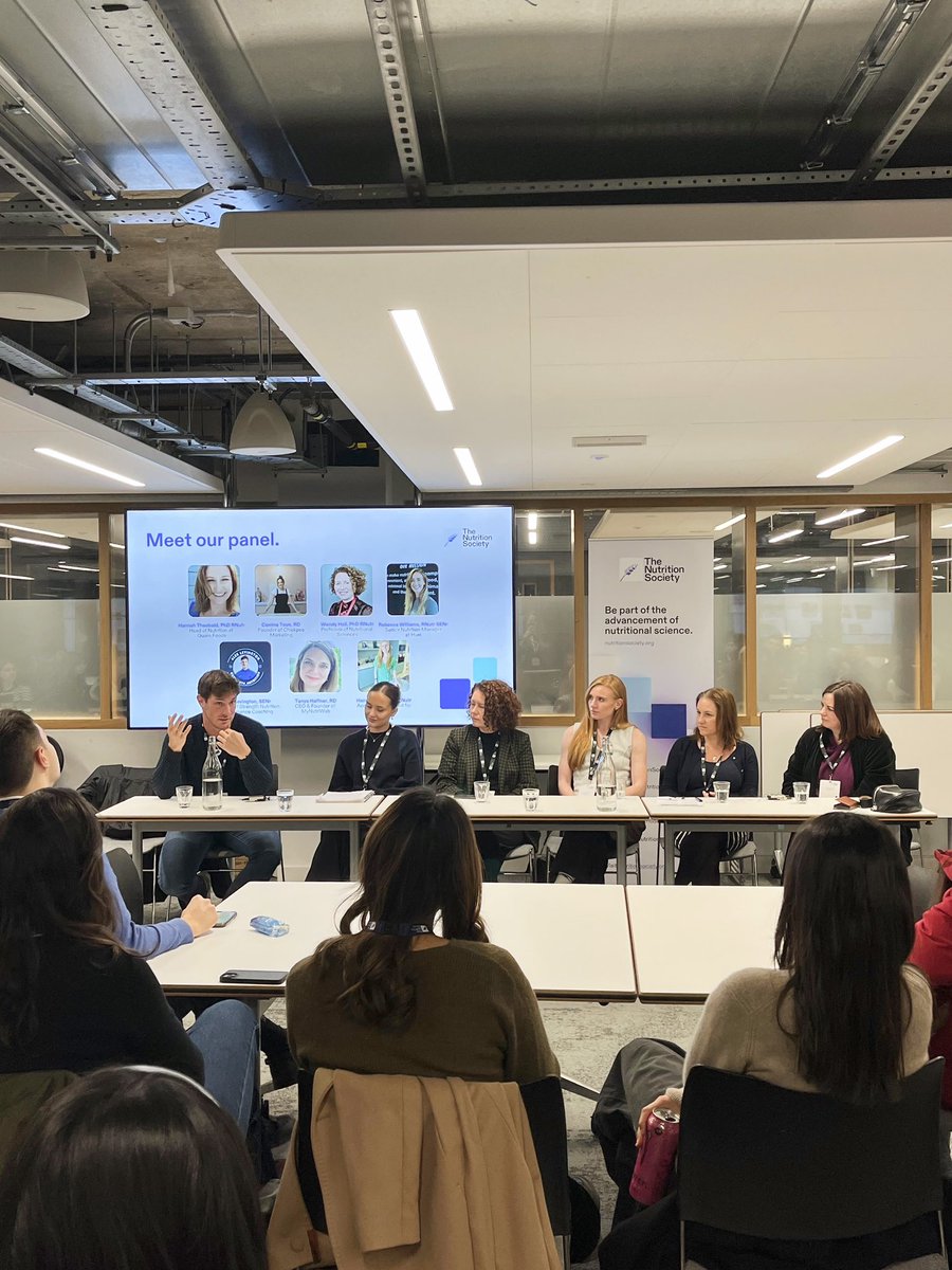 bellshann's tweet photo. Last night we held a careers &amp; social event for students and it was absolutely brilliant! Inspiration, honesty, and encouragement from the panellists and lots of enthusiasm &amp; fab questions from the students. Thank you everyone that helped us, especially our speakers 🙏🏻@NutSoc_SC https://t.co/tJMUYNoxFf