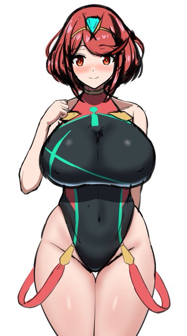 事情でSwitch買うことになったので、念願のゼノブレ2も買いました～～～のホムラちゃんラフ 