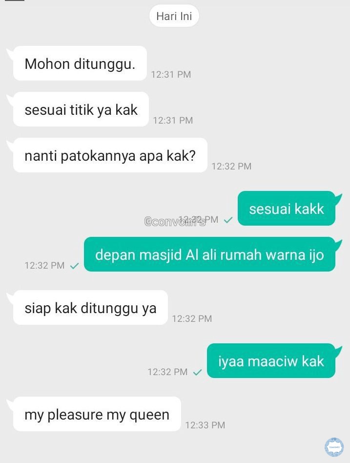 Rienir123's tweet photo. Kumpulan chat lucu dengan ojol dan kang paket🤣✨

A Thread https://t.co/TbYfQnNnFa
