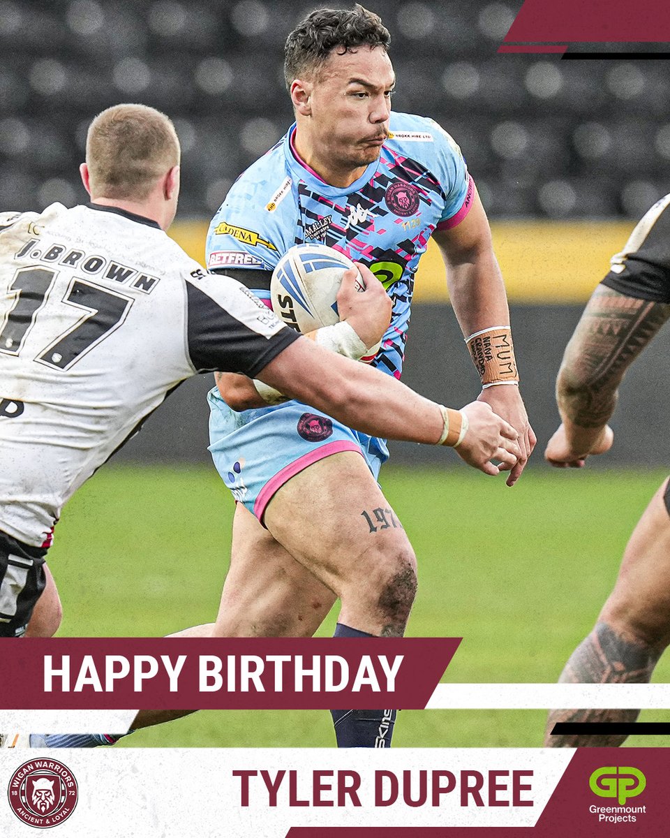 🥳 Happy Birthday to prop forward, @tylerdupree8! #WWRL