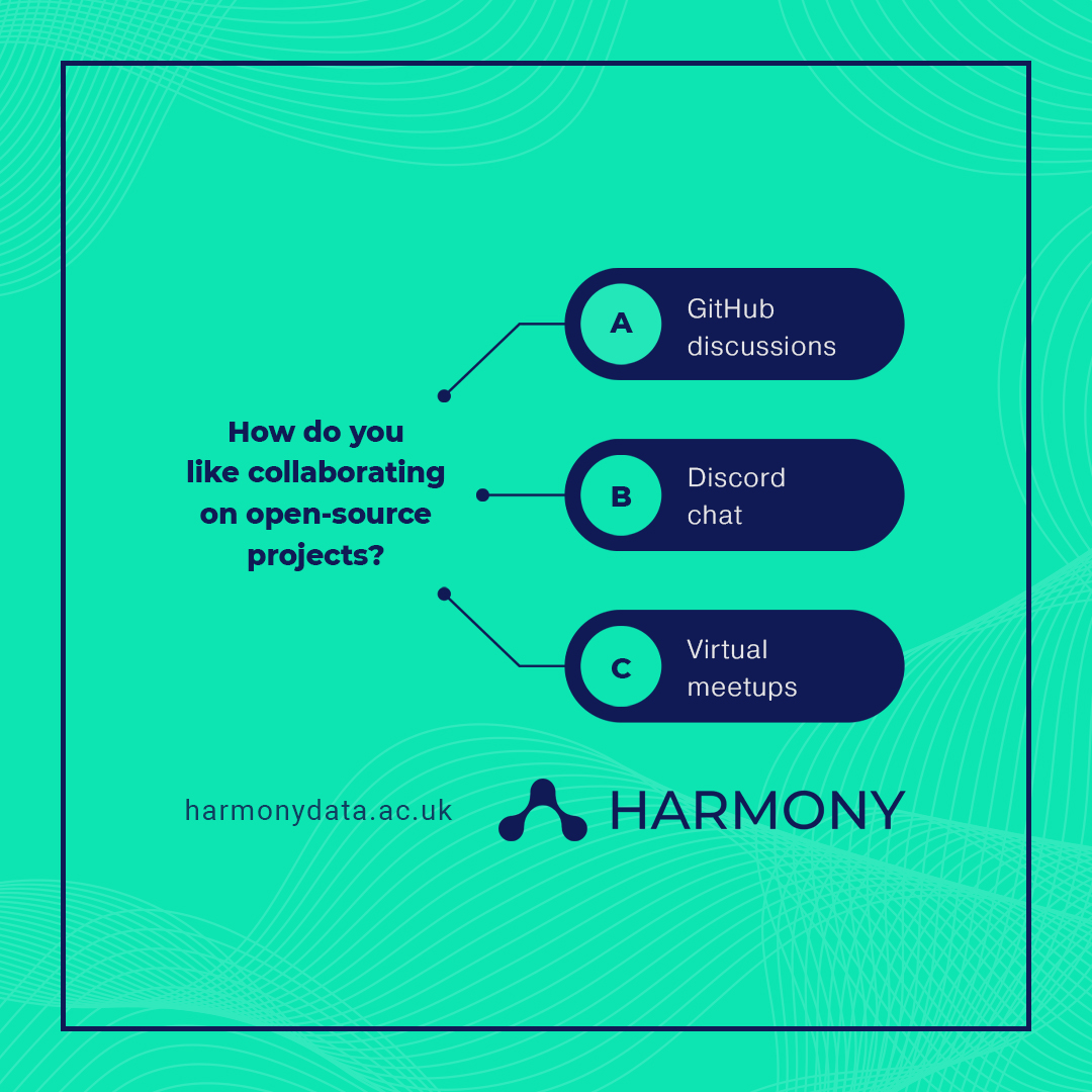 harmony_data's tweet image. How do you like collaborating on open-source projects? 💻

We want to hear your thoughts.

Share them in the comments down below!

🌐 harmonydata.ac.uk

#harmony #harmonyproject #psychology