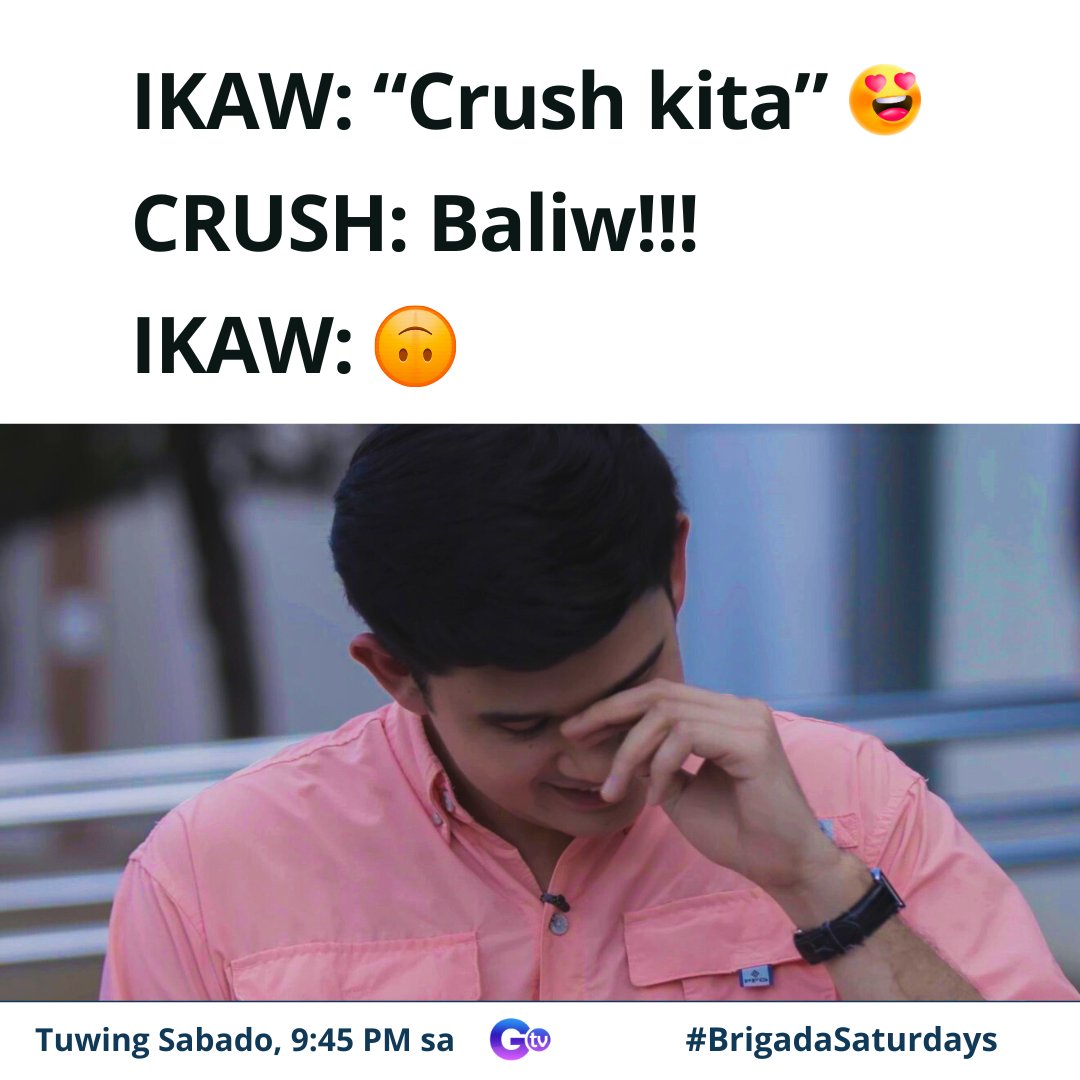 Okay lang ‘yan, marami ka pa namang ibang crush! 🤪

#BrigadaSaturdays | 9:45 PM sa GTV