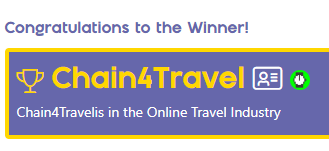 Luaneitor's tweet photo. @chain4travel just won an award for trending start up. 
Congrats team! 🎉

Let's keep building @camino_network and make web3 accessible to the travel industry 🌐🚀

https://t.co/1WU5wvSoHo #Startups #Hackernoon @Hackernoon https://t.co/vObO7rLcjl