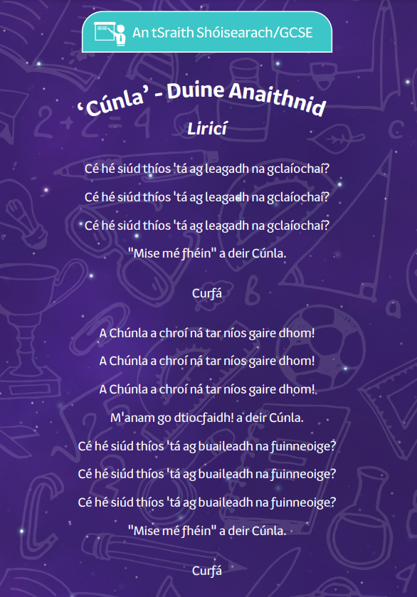 An bhfuil sraith ceoil nua againn ar ár suíomh? TÁ 🤩 ‘Ciútaí Ceoil’ ina dhéantar anailís ar na hamhráin don tsraith shóisearach 🎶 Coinnigh súil amach, níos nó le teacht👀 Roinnt amhráin ar fáil anseo : foghlaim.tg4.ie/ceacht/6345122…