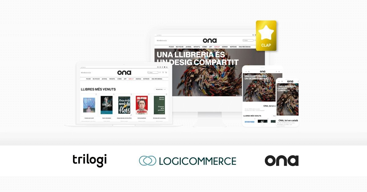 mariusrossell's tweet photo. La nova botiga online d'@OnaLlibres realitzada per @trilogicommerce amb el software @Logi_Commerce (fet aquí) ha estat galardonada amb el premi SELECCIÓ CLAP al ‘Millor disseny web'. 

Moltes gràcies @iolandabatalle per confiar en nosaltres aquest projecte tan ambiciós https://t.co/293Y6Ko0dM