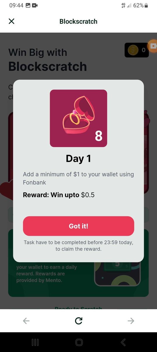 minipay's tweet photo. Today’s task: 

APPLY PRESSURE
Top up your MiniPay wallet with at least $1 using @fonbnk1 https://t.co/8AevuOXe8K