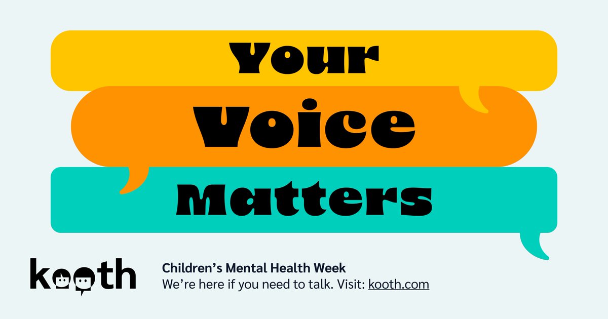 "Your Voice Matters" at Kooth

🔗Visit explore.kooth.com/your-voice-mat… for:

Inspiring video of young people speaking up🎥
Tips on being heard 🌐
Blogs from those who found their voice📝

#YourVoiceMatters #ChildrensMentalHealthWeek #Kooth #cmhw #scotland #mentalhealth