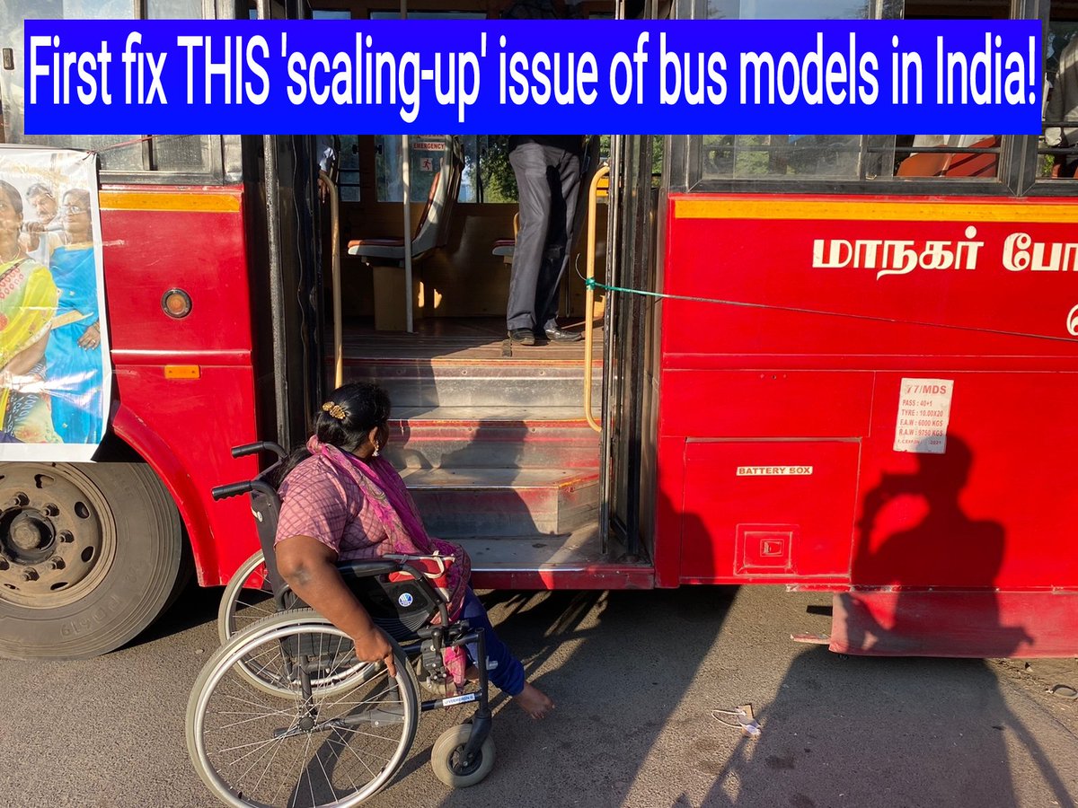 Funny how stakeholders are restricted only to industry. It's the heights of exclusion to have high floor electric buses under PM eBus Sewa scheme for city use, even if wheelchair lift there! How'd a crutch user, pregnant or older person scale 900mm floor heights @SAREPEnergy ?