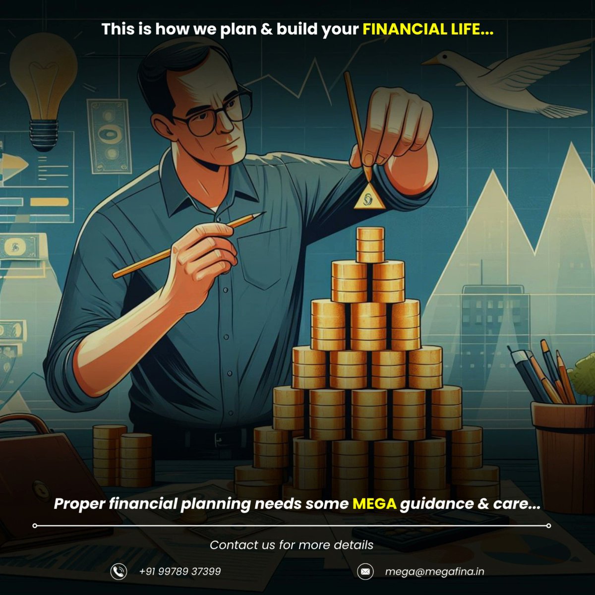 MegaFinanc's tweet photo. Financial life is a very important aspect of our life.
We are the architect who design and build your financial life...

#FinancialSuccess #financialfreedom #investments #financialadvice #money #wisdom #wealth #knowledge 

Don't forget to like and share it. https://t.co/b4wTpbzhp5