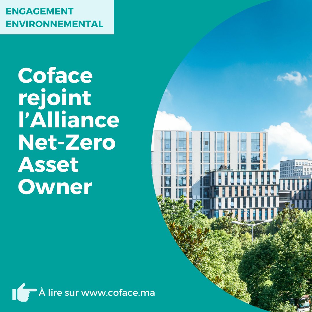 🌱 Objectif neutralité carbone
Coface renforce son #engagement #environnemental en rejoignant l’Alliance Net-Zero Asset Owner (NZAOA) et en signant les Principes pour l’Investissement Responsable (PRI).
ow.ly/9Zta50Qz4Iy