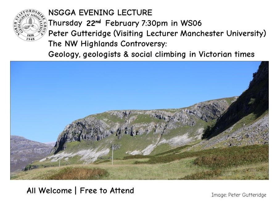 Due to the adverse weather conditions, today's scheduled @NStaffsGA talk on the NW Highlands controversy has been postponed until Thursday 22nd February.