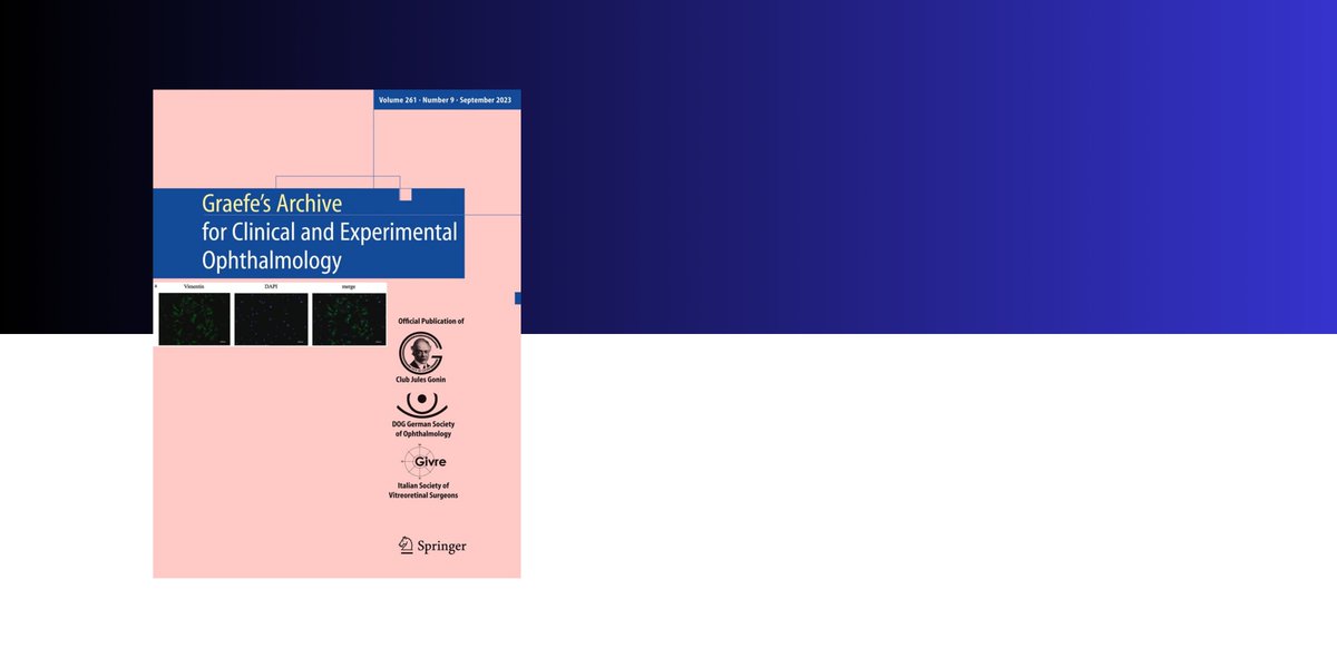 Discover a comparison of functional and morphologic changes between brolucizumab and faricimab in neovascular age-related macular degeneration #GraefesArchiveforClinicalandExperimentalOphthalmology 
link.springer.com/article/10.100…