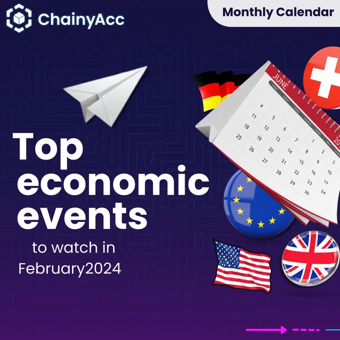 Key Market News Events to Watch in February

As we step into the month of February, it's crucial to stay ahead of the curve in the ever-evolving world of blockchain, crypto, financial markets, and economic events. Here are some pivotal events to keep a close eye on, all times in GMT+3:

📢 But a word of caution: СFDs are complex instruments and come with a high risk of losing money rapidly due to leverage. 66.02% of retail investor accounts lose money when trading СFDs with this provider. You should consider whether you understand how СFDs work and whether you can afford to take the high risk of losing your money.

📌 Don't forget to save this post for quick reference throughout the month.

Let's kick-start February with a bang! Share your thoughts on these events in the comments below. Which one are you most excited about, and what are your predictions?

💬 #marketinsights #cryptonews #financialmarkets #chainyacc #january