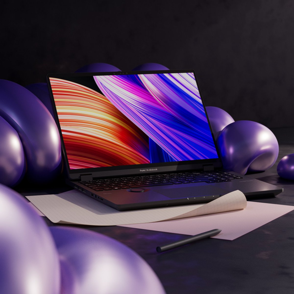 ASUS's tweet image. Absolutely grateful for the incredibly creative studio (IG: @ estestudio.es) for their ProArt #Studiobook related artwork in the #ShareProArt design challenge.  Don&apos;t miss out on this exciting contest! 🚀👉 asus.click/ShareProArt