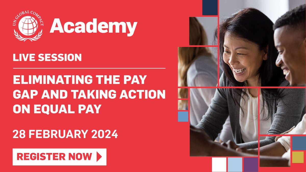 Join our live session on 28 February on Eliminating the Pay Gap led by experts from the Equal Pay International Coalition (@EPIC) and <a href="/gapsquare/">Gapsquare</a> and learn how you can take action on equal pay. 
Sign up here: info.unglobalcompact.org/iwd-countdown