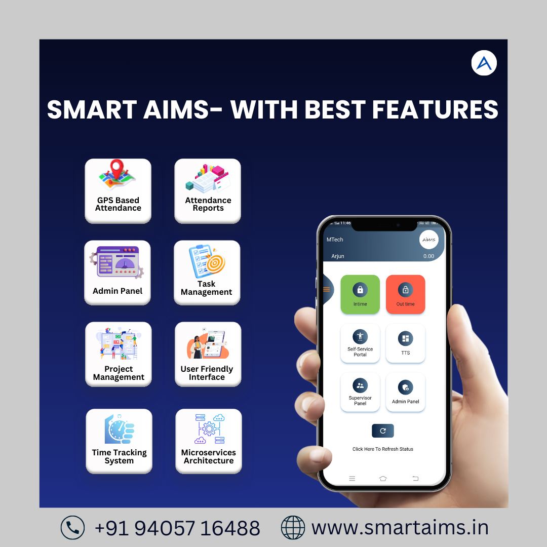 SMART AIMS - Providing the best features to streamline your attendance and task management process in your organization.

Install Now from Play Store:
play.google.com/store/apps/det…

Install From the App Store:
apps.apple.com/in/app/smart-a…

#AttendanceApp #GPSAttendance #CheckInAnywhere