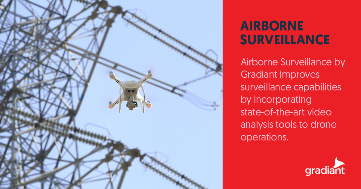 🔴 With #AirborneSurveillance by Gradiant, your drone can respond to potentially relevant events using video analytics technology: 

gradiant.org/portfolio/airb…
#uas #MultimediaAnalysis #videoanalytics