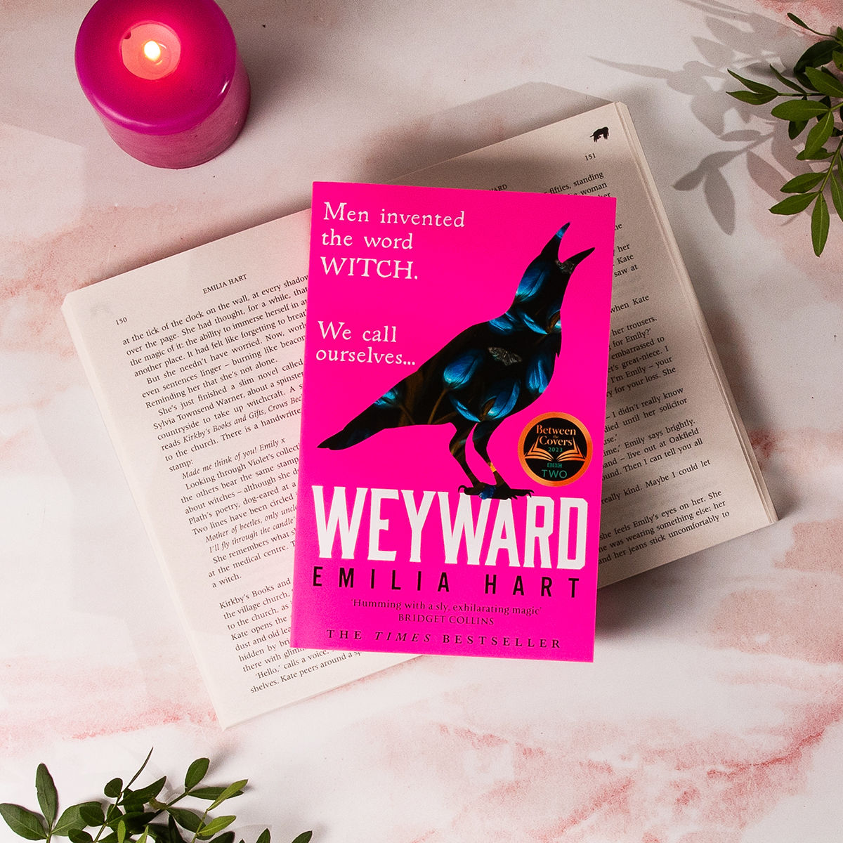 Just one week to go until #Weyward publishes in gorgeous pink paperback! Thank you @boroughpress @harperfiction for making her look so beautiful 🩷🐦‍⬛✨Pre-order here: waterstones.com/book/weyward/e…