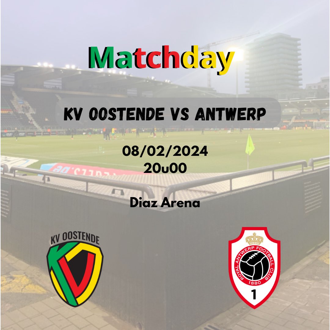 𝑴𝒂𝒕𝒄𝒉𝒅𝒂𝒚 

Geef de Diaz arena kleur!
Kom in rood geel groen naar kvo.

👀 Pronostiek?
COME ON KAVEE 💚❤️💛