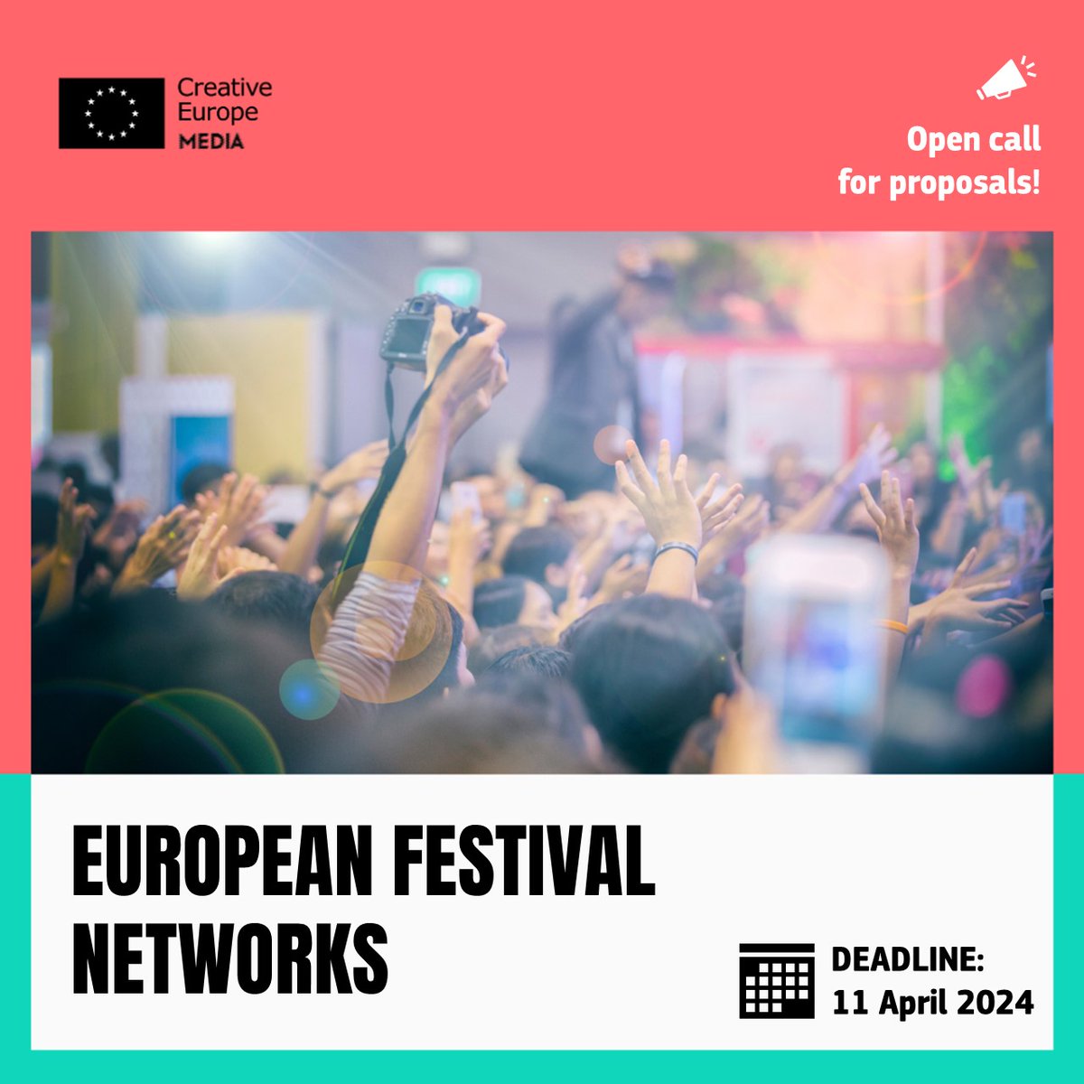 📽️🇪🇺 EU Film Festivals unite! Creative Europe MEDIA is calling for networks of European festivals to promote films & audiovisual content, reaching new audiences in the EU & beyond! 🌍 🎬 Deadline: 11/04/24 🔗Info Session: bit.ly/48rShlu 🔗Apply: bit.ly/NOEF24