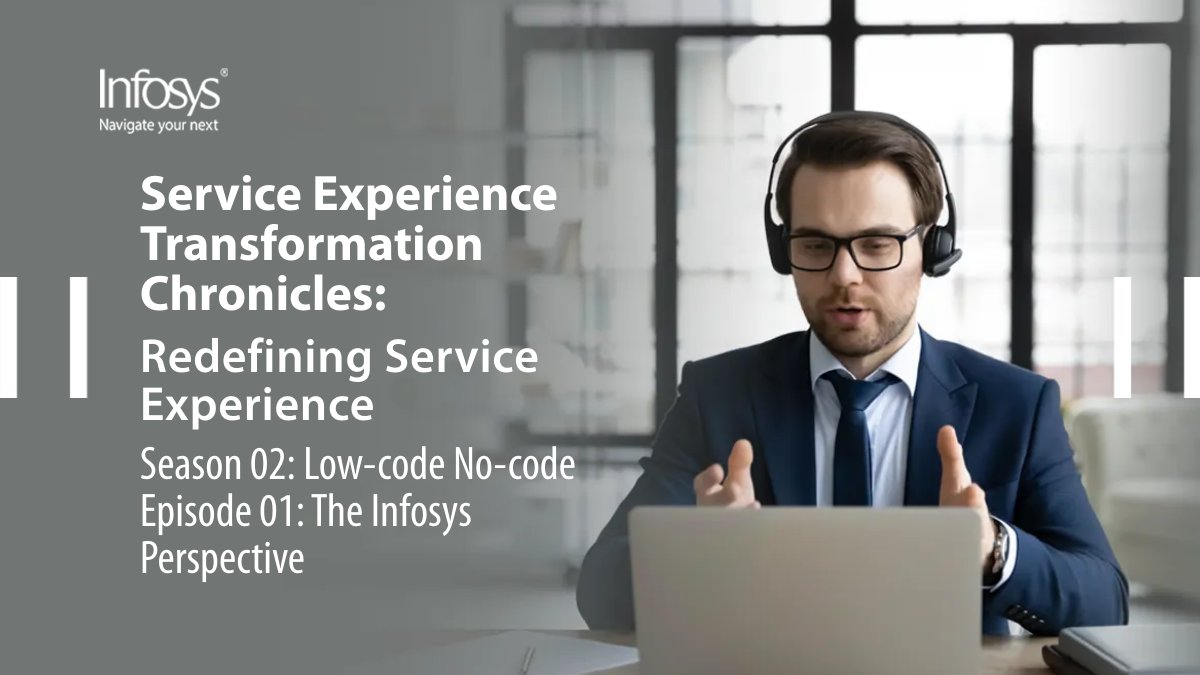 Infosys's tweet image. Episode 1 of #LowCodeNoCode covers the growth and impact of the area across the IT industry by combating customer challenges associated with legacy systems. Thus, playing a vital role in the acceleration of enterprise transformation. infy.com/493AiSL #InfosysCobalt #SET