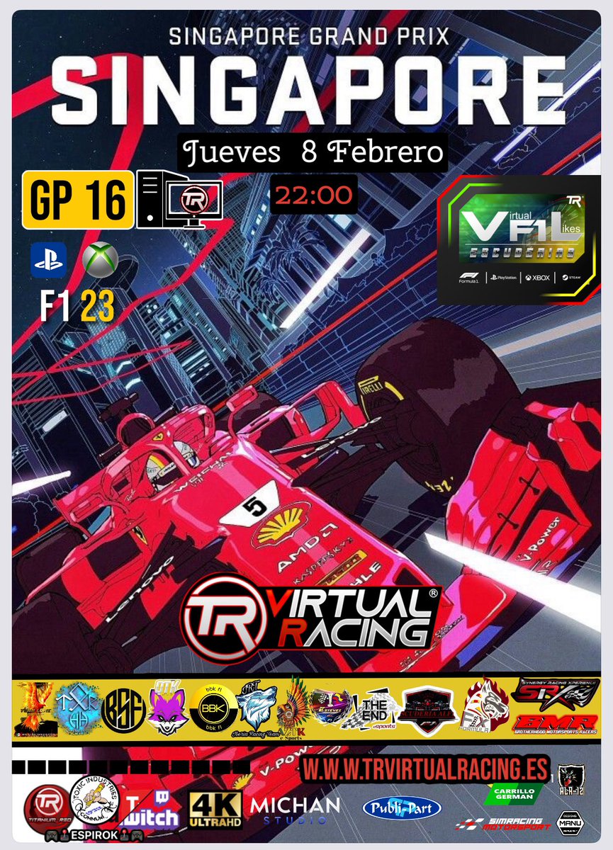 Titanium Red Virtual Racing (@trvirtualracing) on Twitter photo Toca correr que es jueves . Vamos <a href="/TR_majoycris/">Mariajosé De Julian</a> <a href="/TRVirtualRacing/">Titanium Red Virtual Racing</a> <a href="/OmG_V1TO/">JaviCupra</a> <a href="/Campani29696208/">Campanilla</a> a tope Toca correr que es jueves . Vamos <a href="/TR_majoycris/">Mariajosé De Julian</a> <a href="/TRVirtualRacing/">Titanium Red Virtual Racing</a> <a href="/OmG_V1TO/">JaviCupra</a> <a href="/Campani29696208/">Campanilla</a> a tope
